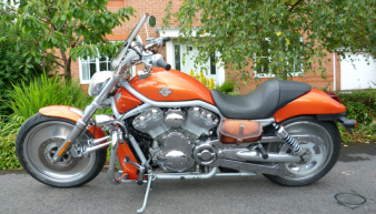 The 2002 Harley V-Rod used in the test